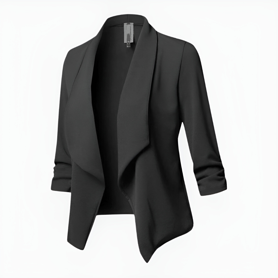 Samantha | Blazer informal de oficina con abertura frontal para mujer