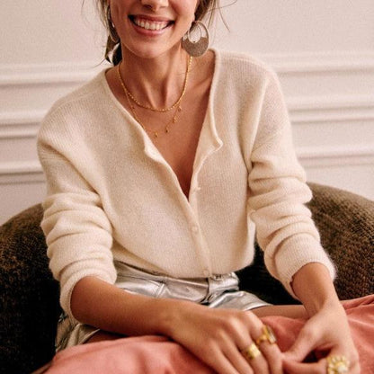Nicole | Cárdigan informal de invierno de manga larga para mujer