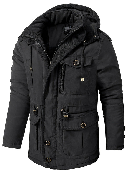Alexander | Men’s Warm Thick Hooded Utility Jacket