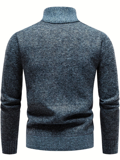Ethan™ - Suéter informal elegante con media cremallera