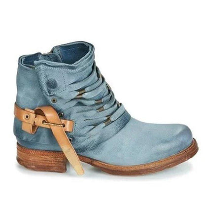 Women’s Casual Trendy Strap Short Boots