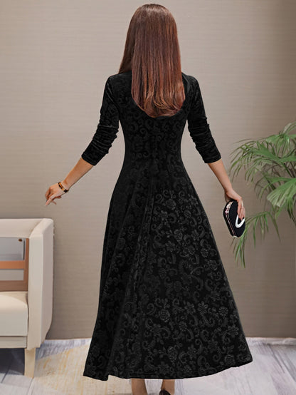 Denise | Vestido elegante de terciopelo