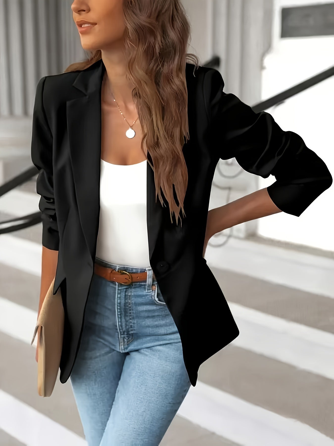 Bella | Blazer informal de un solo botón para mujer