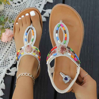 AURÉLIA™ | SANDALIAS BOHO DE CUENTAS