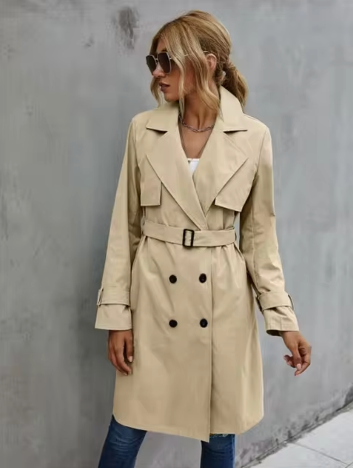 Destiny | Gabardina cruzada para mujer