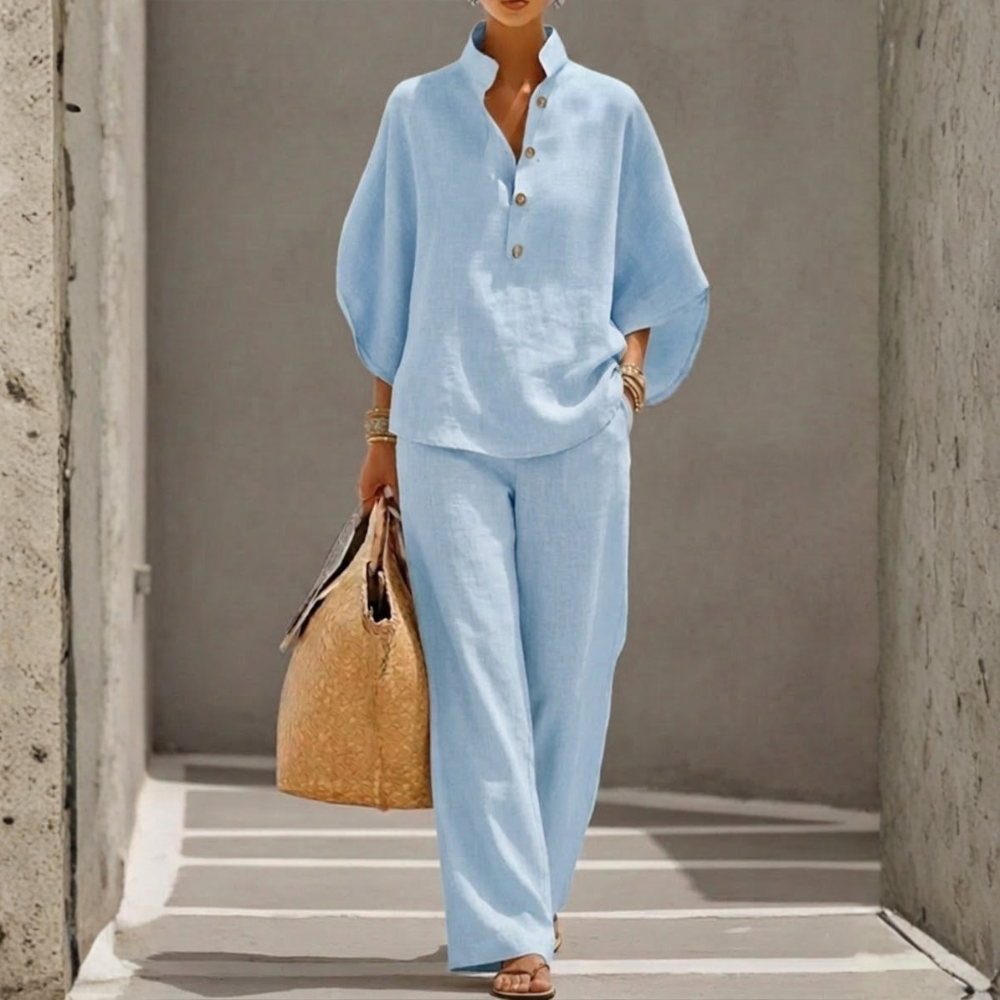 BIANCA | COTTON BAT-SLEEVE SET