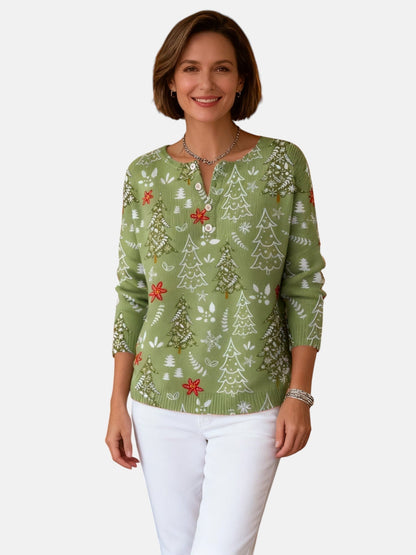 Sofie | Jersey navideño con botones