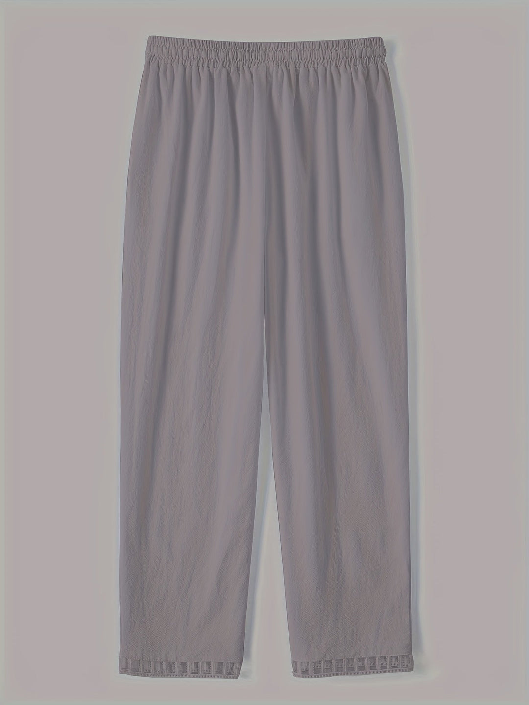 Relaxed Contrast Trim Cropped Pants