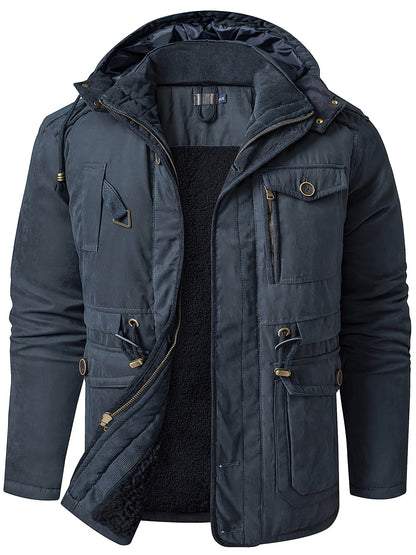 Alexander | Men’s Warm Thick Hooded Utility Jacket
