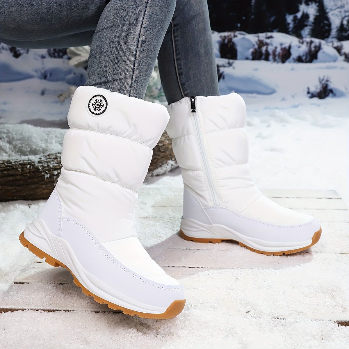 Botas de invierno cálidas e impermeables. 
