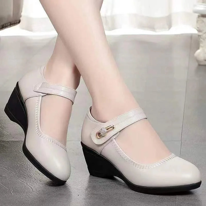 Lydia – Elegant Mid-Heel Comfort Real Leather Shoes