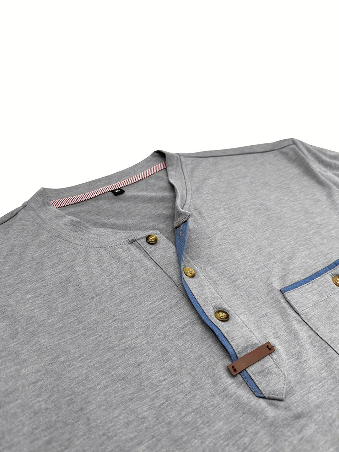 Classic Round Neck Pocket Shirt