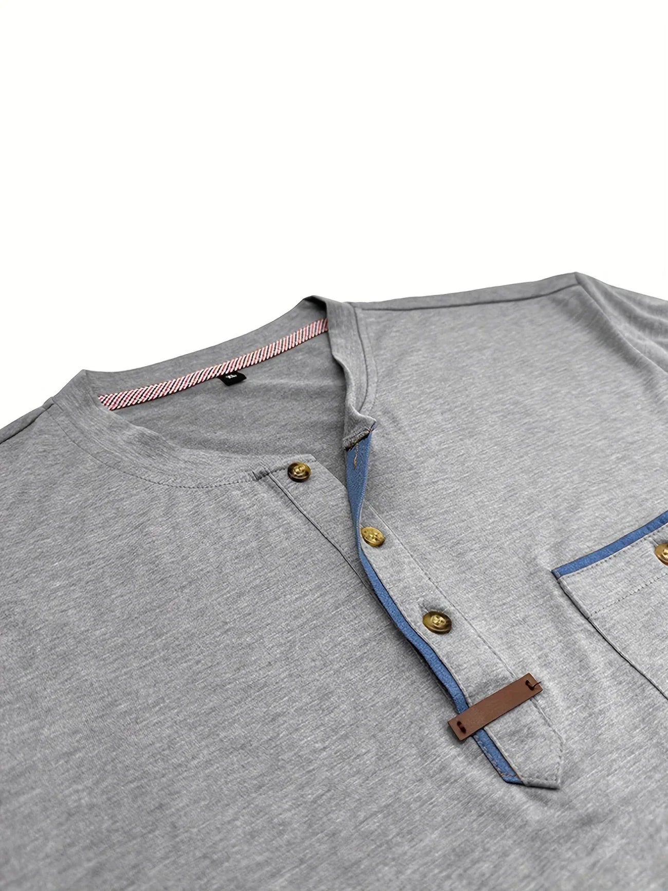 Slade | Camisa clásica de cuello redondo con bolsillo