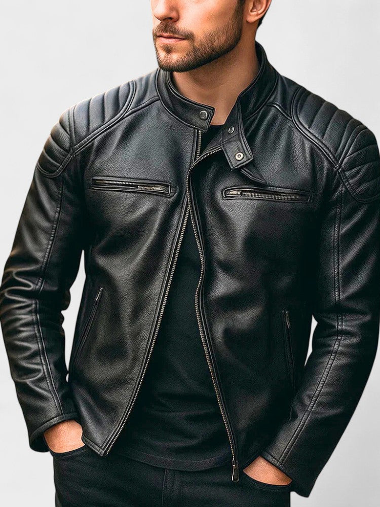 Troels™ | Chaqueta de cuero de primera calidad