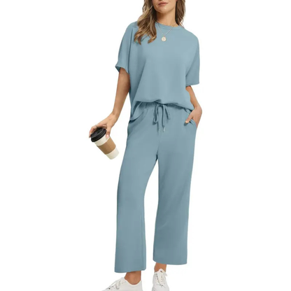 Women's Oversized Cropped Lounge Set