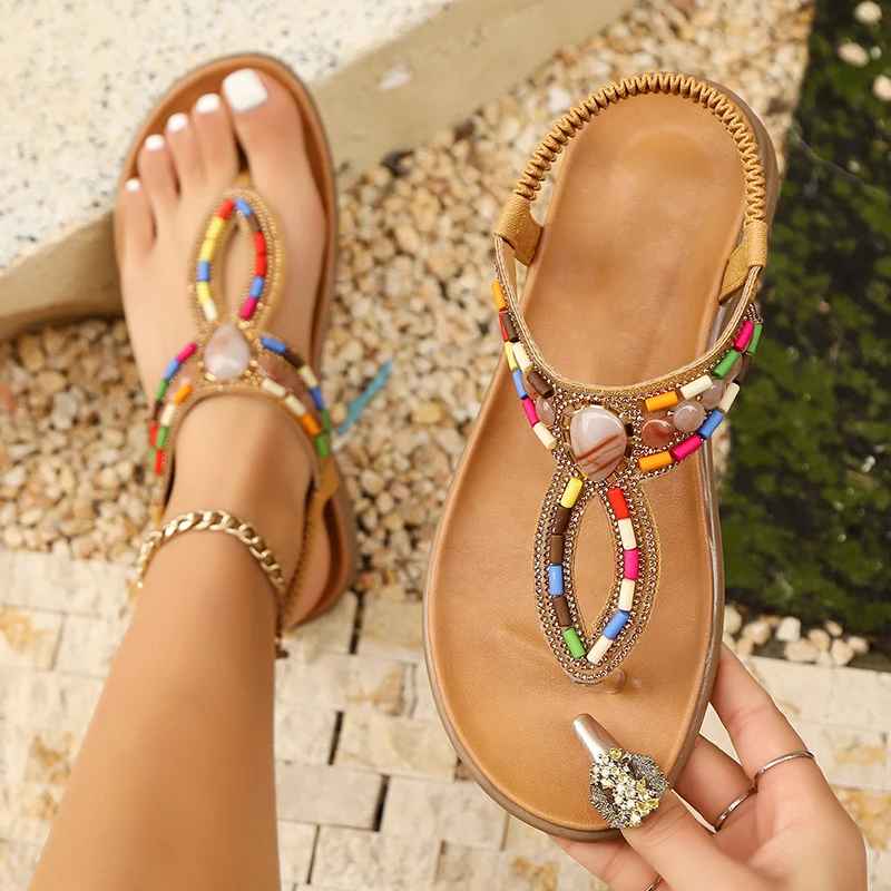 AURÉLIA™ | SANDALIAS BOHO DE CUENTAS