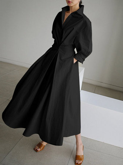 Zara  | Women’s Belted Shirt Maxi Dress