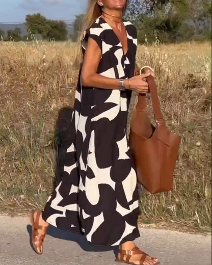 Relaxed Abstract Dress