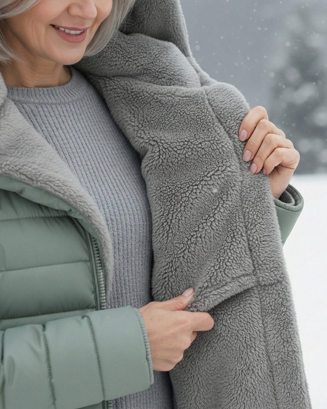 Fleece Lined Puffer Coat