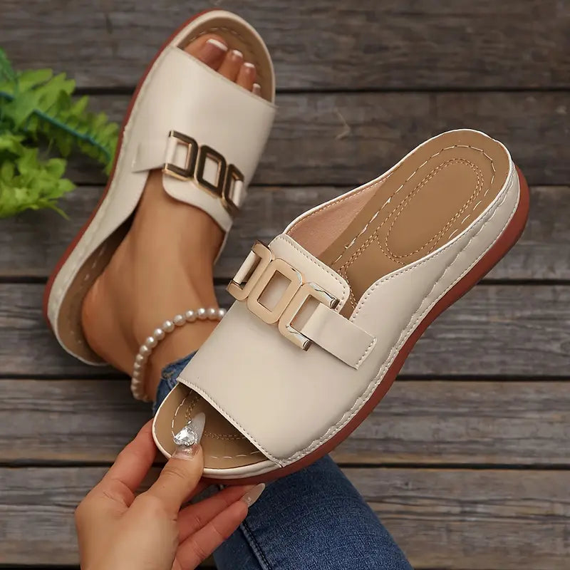 Lucerra - Strappy Sandals with Buckle