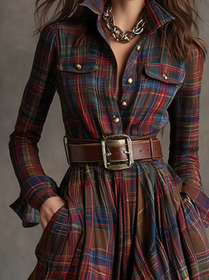 Flowy Belted Dress
