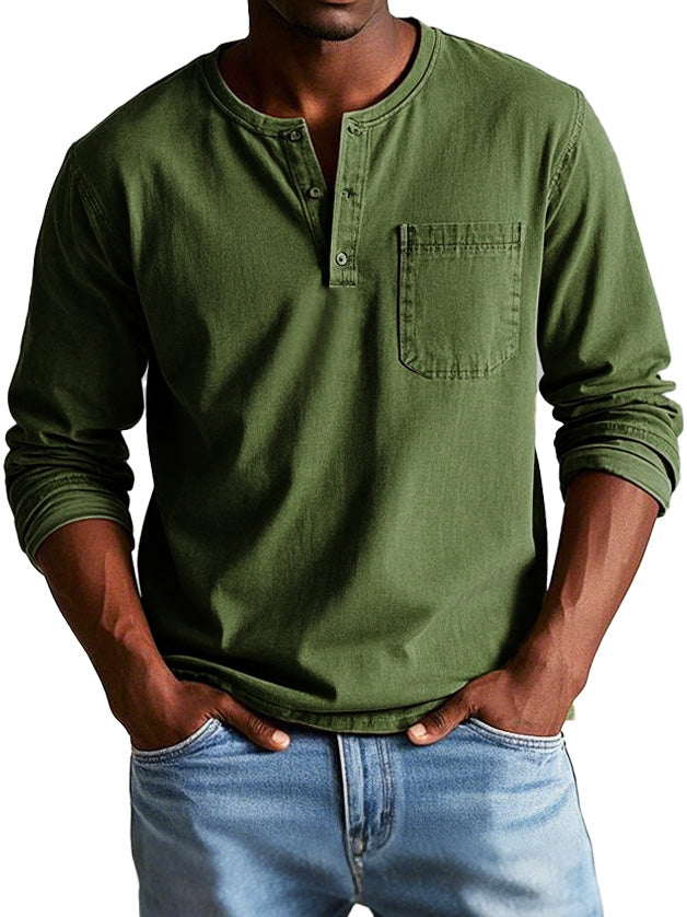 Classic Vintage Long-Sleeve Shirt