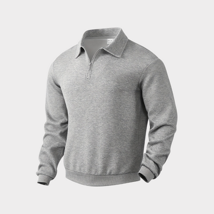 Vince | Men’s Casual Textured Design Half Zip Sweater