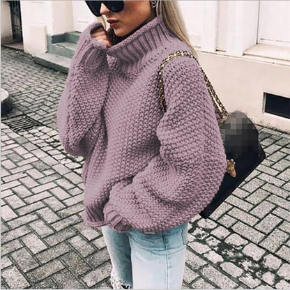 Women’s Chunky Knit Turtleneck Sweater