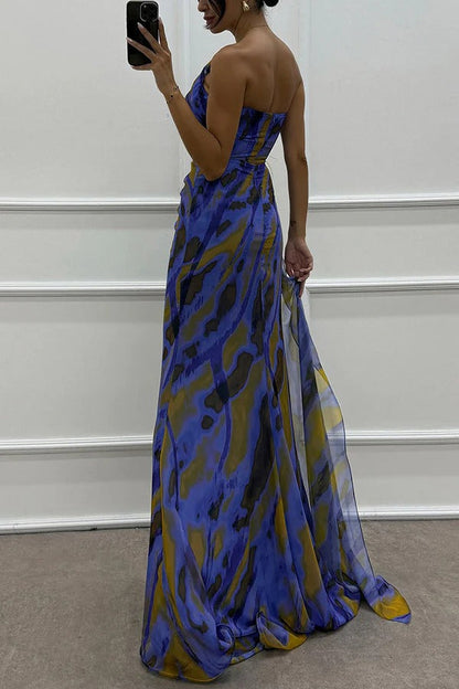 Lorna | Vibrante vestido drapeado