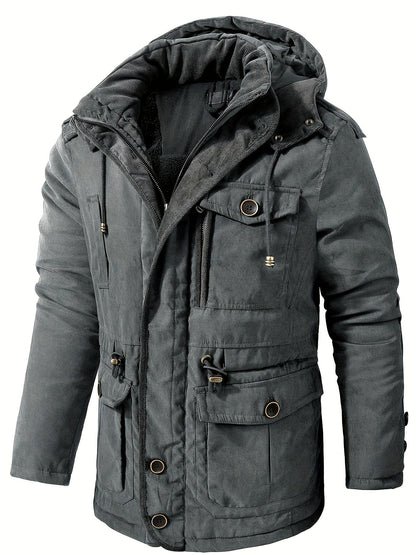 Alexander | Men’s Warm Thick Hooded Utility Jacket