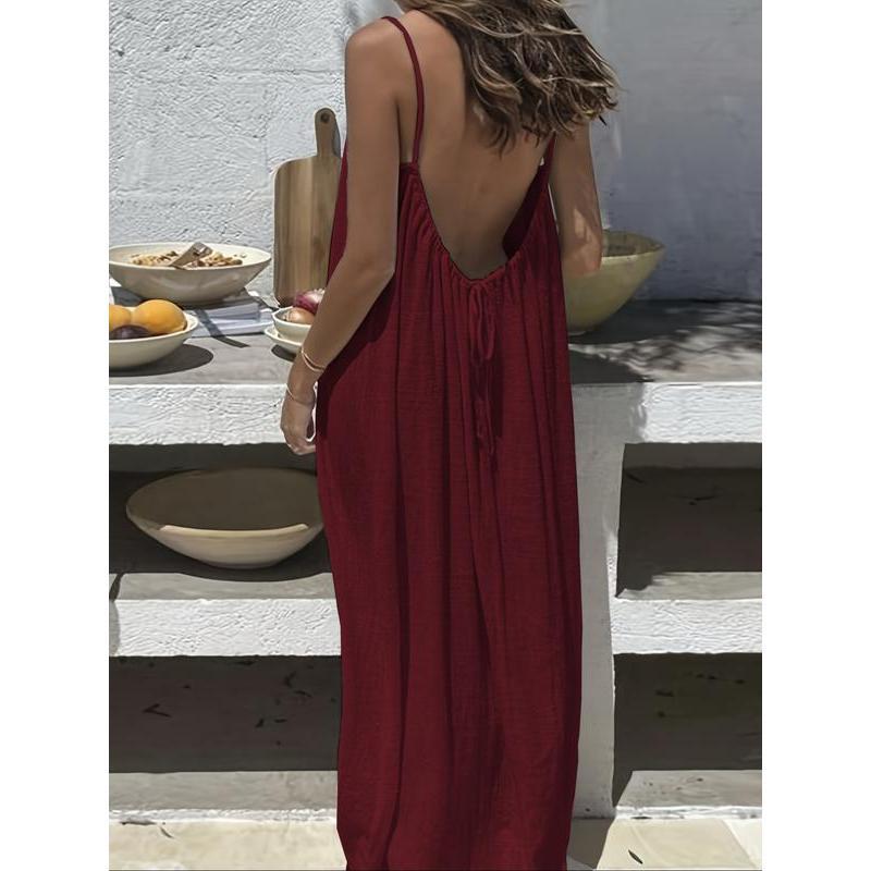 M&D™ - Women's Solid Color Cami Lounge Dress