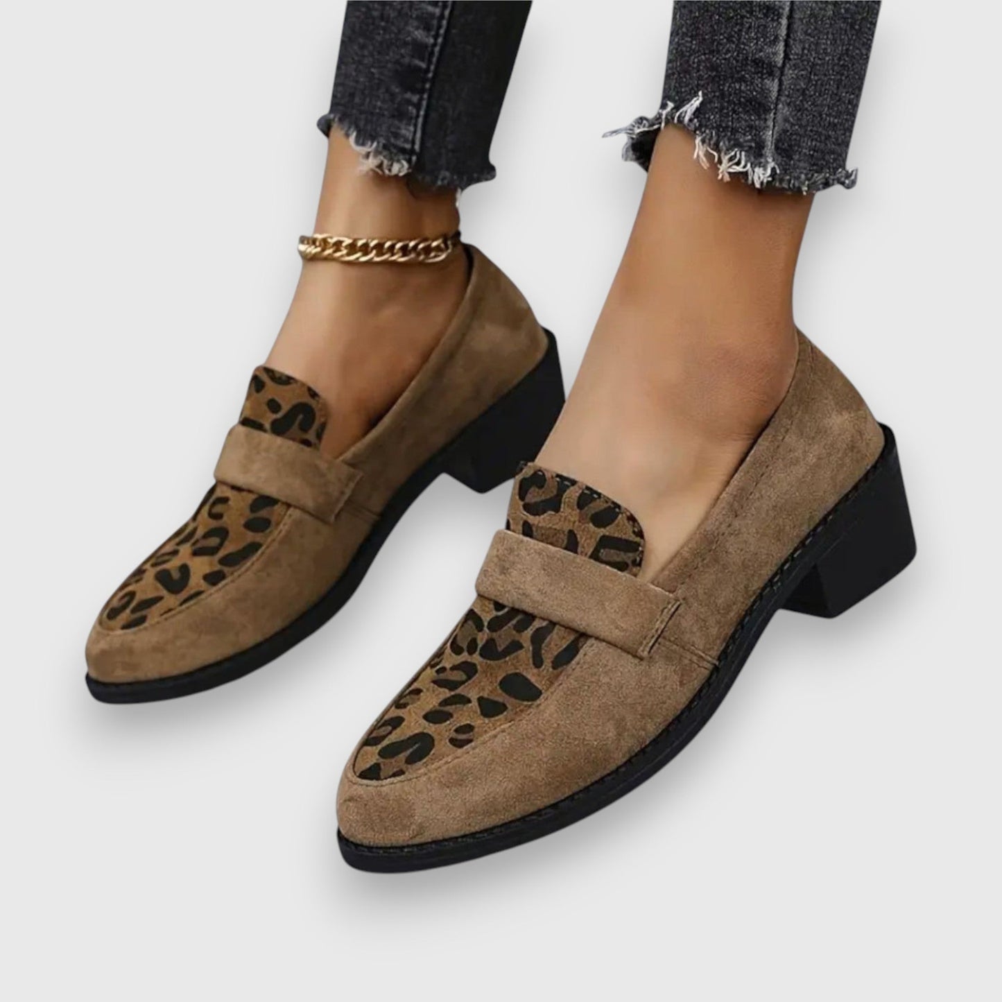 Wild Chic Leopard Print Loafers