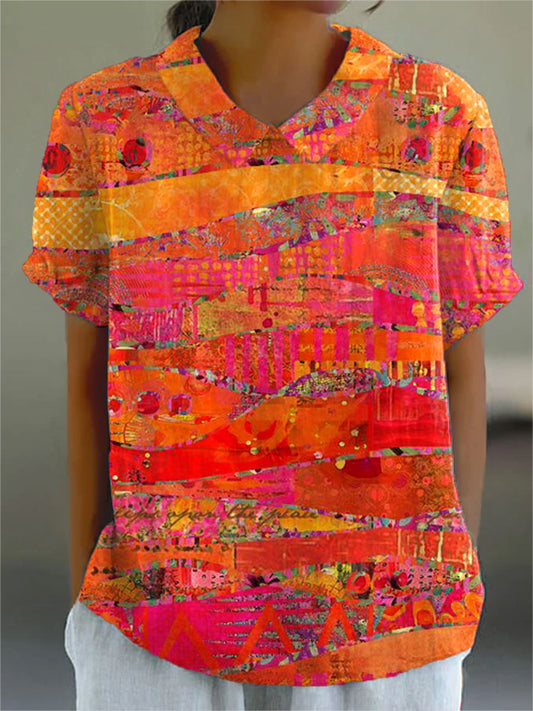 Isla | Camisa Estampado Abstracto