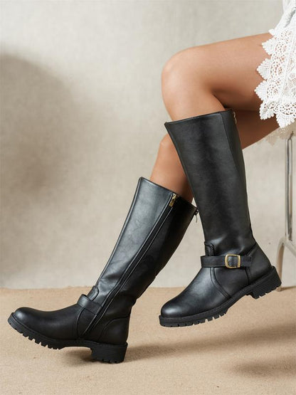 ELSIE™ - Botas de tacón bajo cómodas, perfectas para uso casual y diario