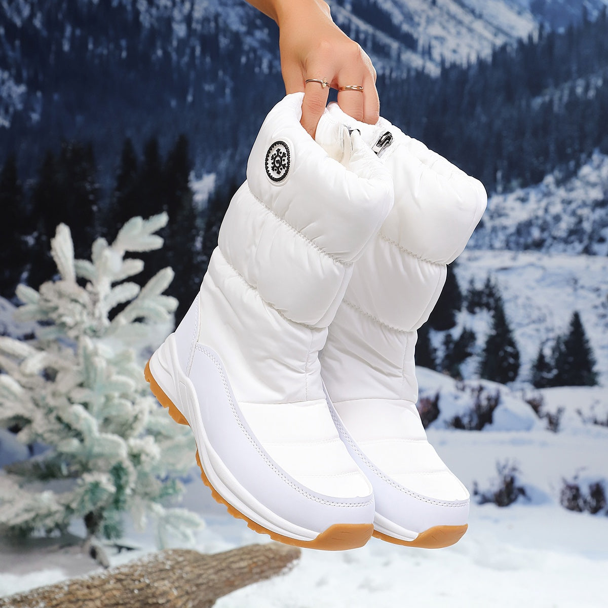 Botas de invierno cálidas e impermeables. 