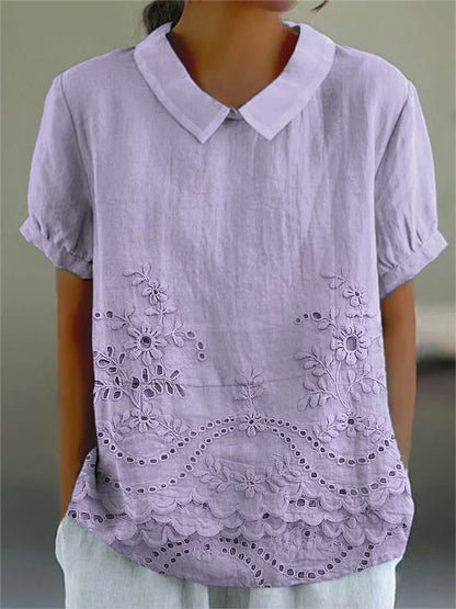 Lily | Camisa Bordada Floral