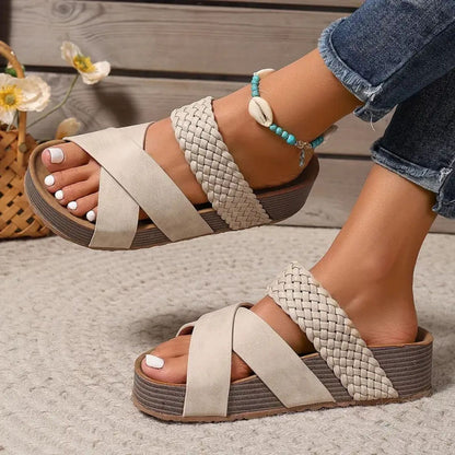 Abigail™ – Sandalias ortopédicas de cuero con tira