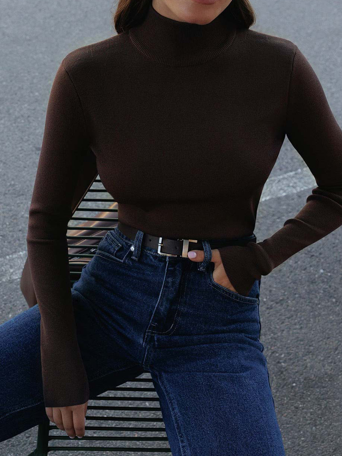 Maisie | Women’s Spring Comfortable Mock Neck Top