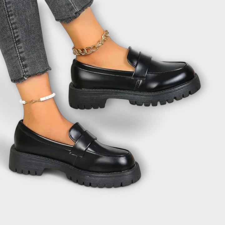 Elegant Comfort Orthopedic Real Leather Loafers