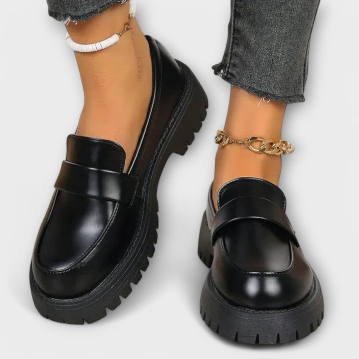 Elegant Comfort Orthopedic Real Leather Loafers