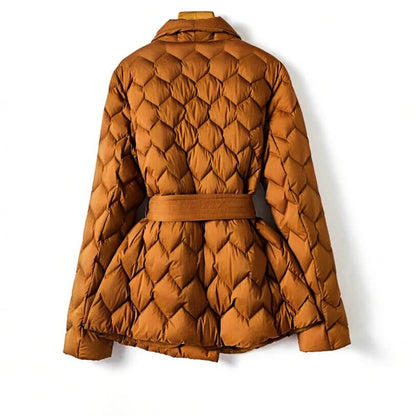 Grace | Abrigo acolchado de invierno con cinturón para mujer 