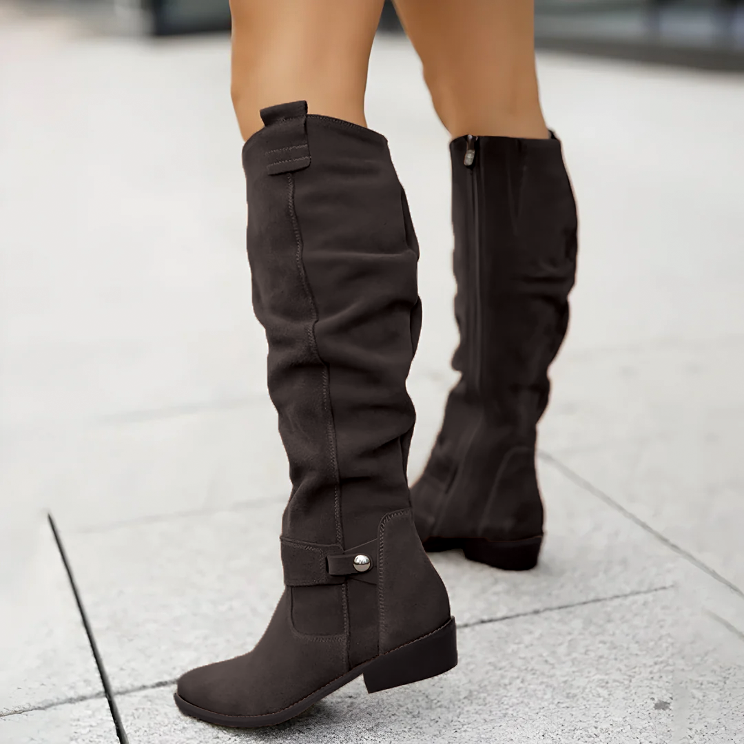 Suede Knee Boots