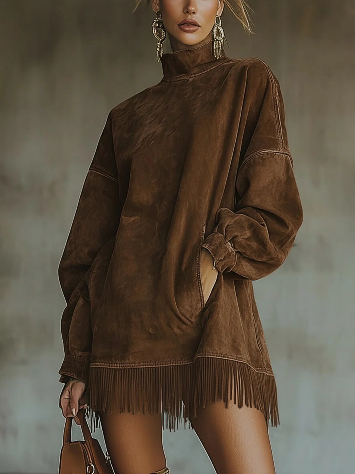 Sheri | Vestido acogedor con flecos