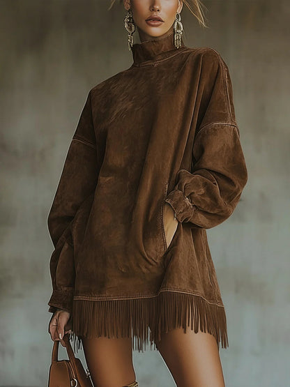 Sheri | Vestido acogedor con flecos