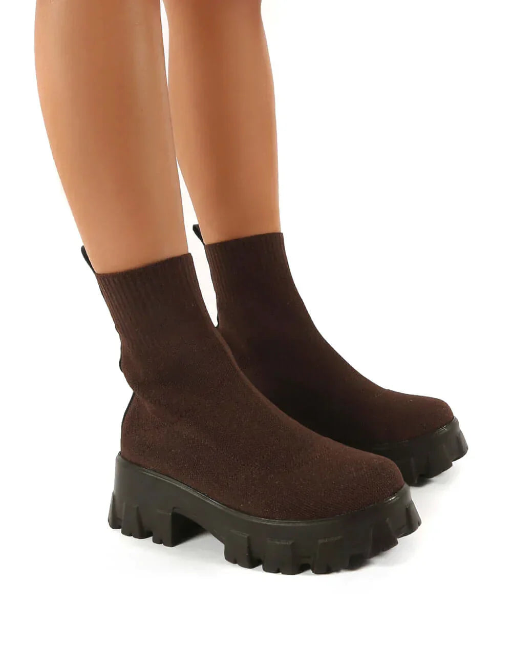 Women’s Casual Slip On Chunky Heel Boots