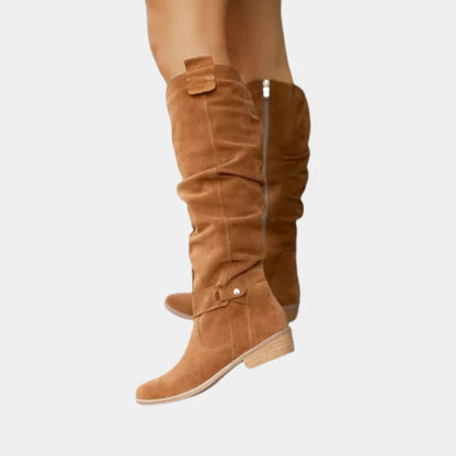 Amelia | Botas de invierno hasta la rodilla con cremallera para mujer