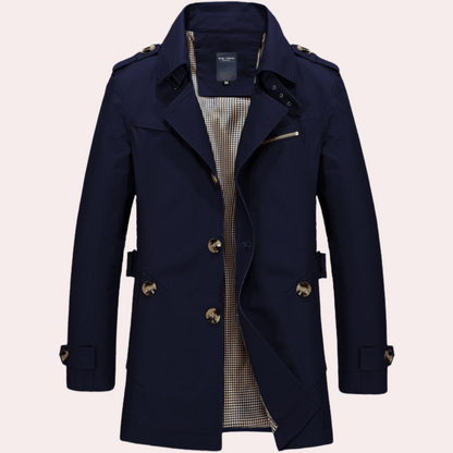 Jason | Gabardina cruzada entallada para hombre