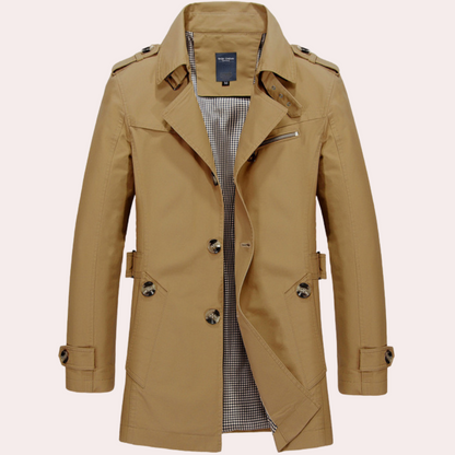 Jason | Gabardina cruzada entallada para hombre