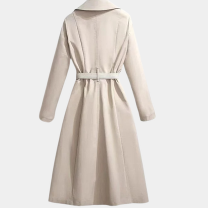 Dakota | Elegante abrigo cruzado con cinturón para mujer