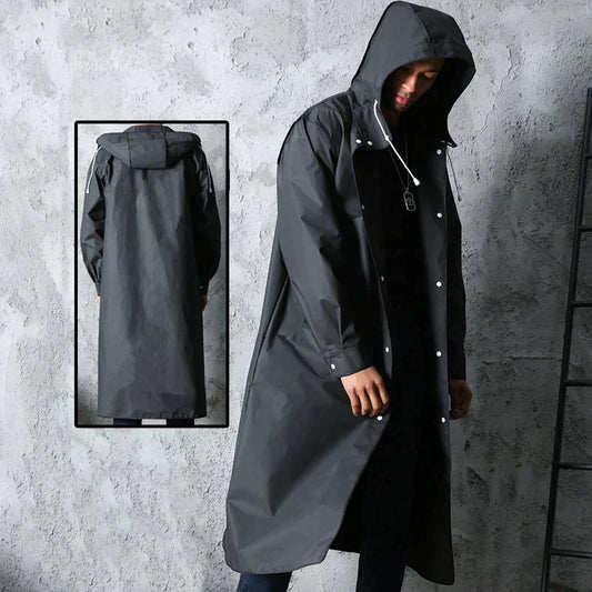 Impermeable negro para hombre